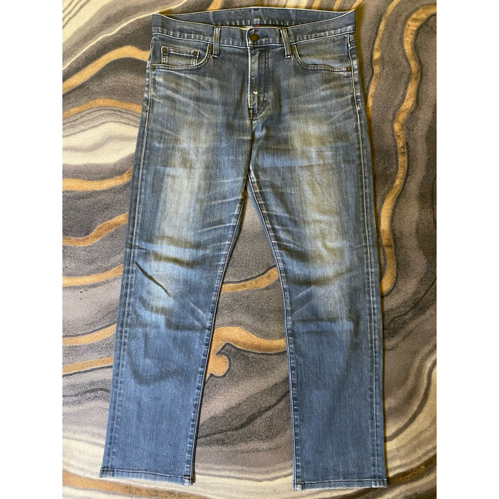 Celana Panjang Jeans Uniqlo UJ bluewashed Second Original