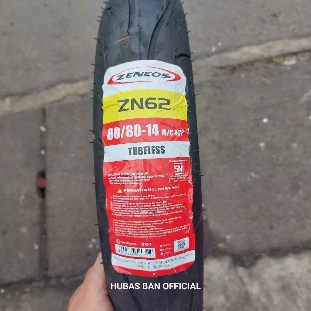 ZENEOS Ban luar motor metic uk 80/80 90/80 100/80-14 merk zeneos