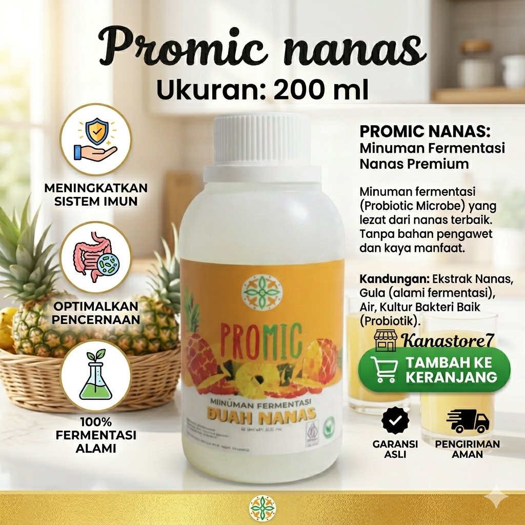 PROMIC Nanas/ Minuman Probiotik/ Biang Starter Promic 200 ml