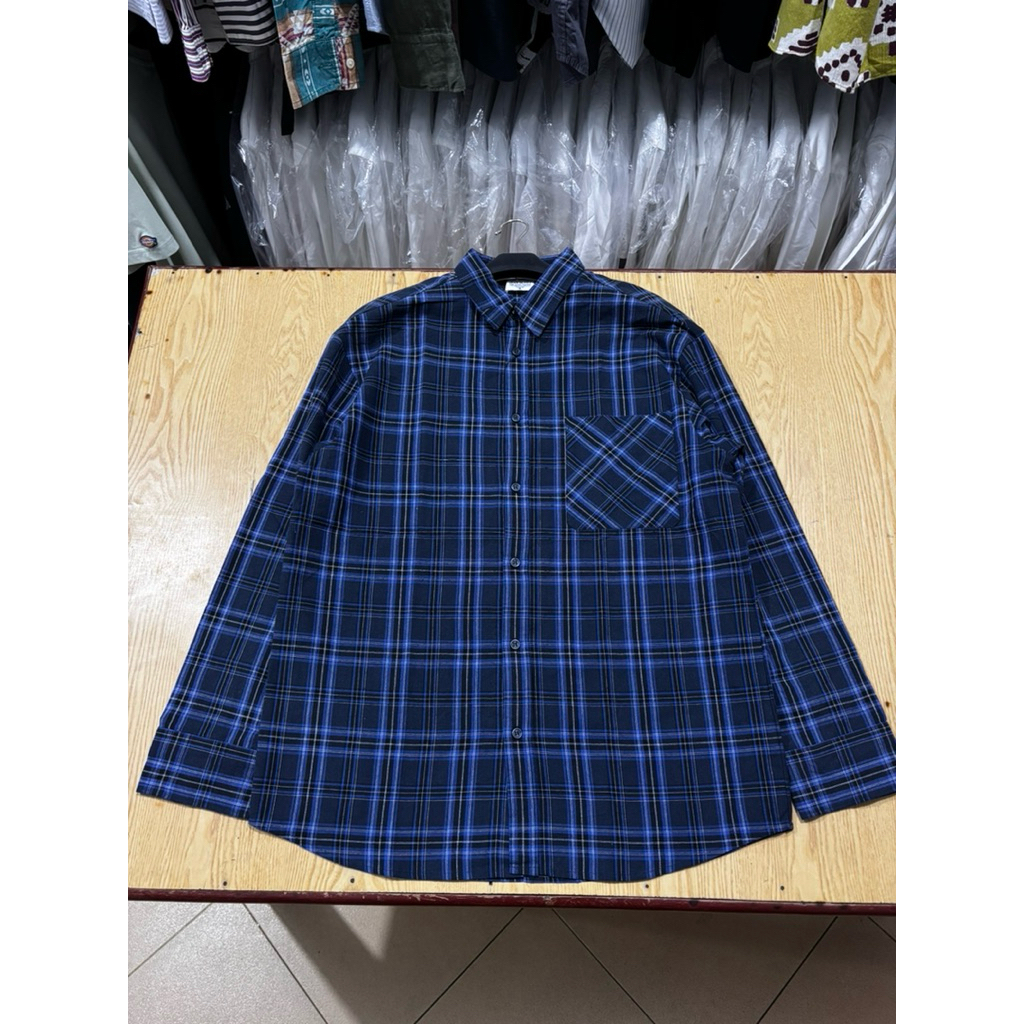 kemeja cd 3777 jean money size L p77 L57 LD 114