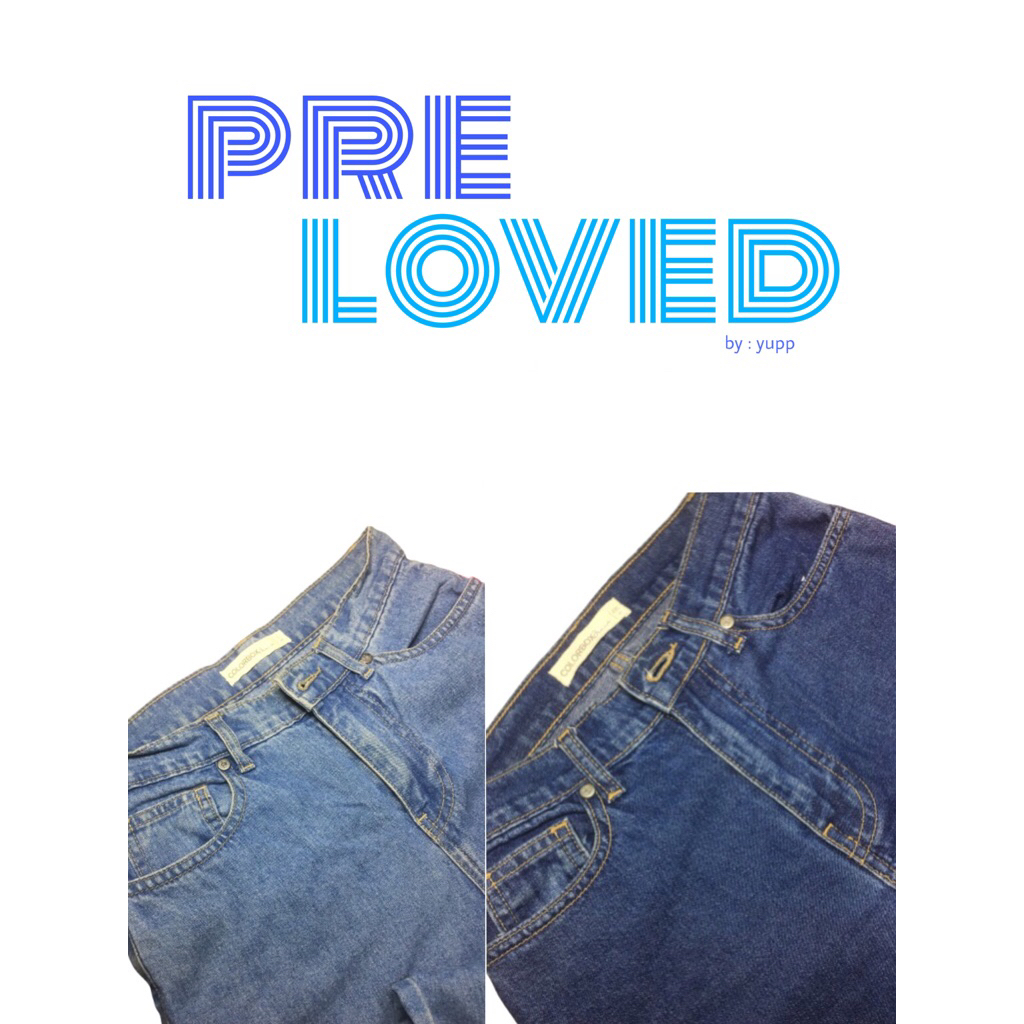 Preloved Celana Jeans Loose Baggy Retro Highwaist Oro Pants