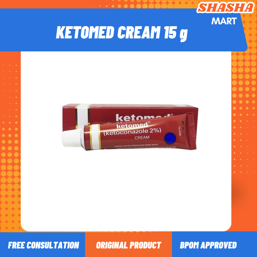 Ketomed cream 15 gram Salep Anti Jamur Kutu Air Panu Kadas Kurap
