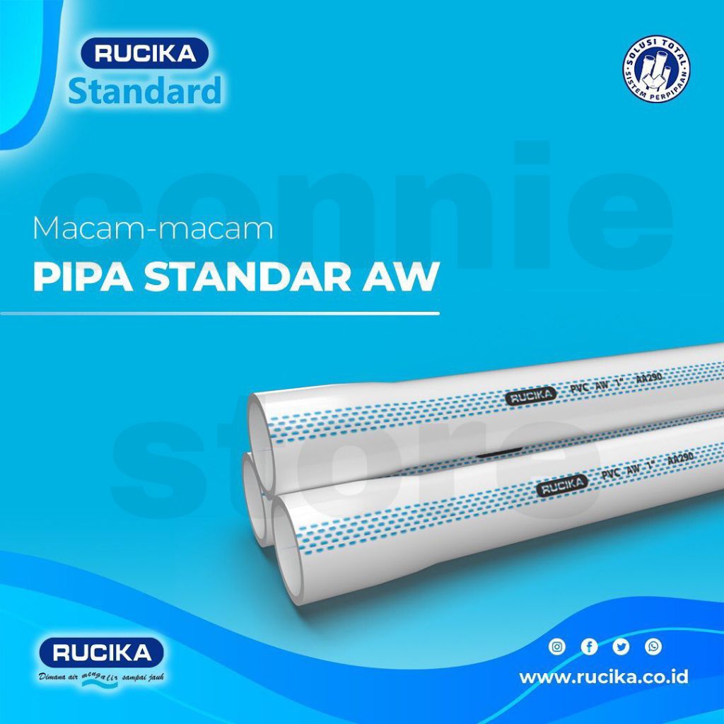 Pipa Rucika 5 INCH AW - pipa 5in ledeng pipa untuk pabrik selokan aliran air pipa rucika 5inch