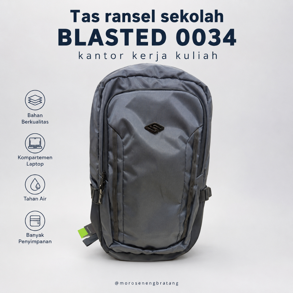 Tas ransel sekolah BLASTED 0034 kantor kerja kuliah