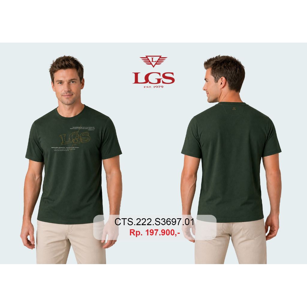 (NEW) T-shirt Pria LGS ORIGINAL Regular Fit