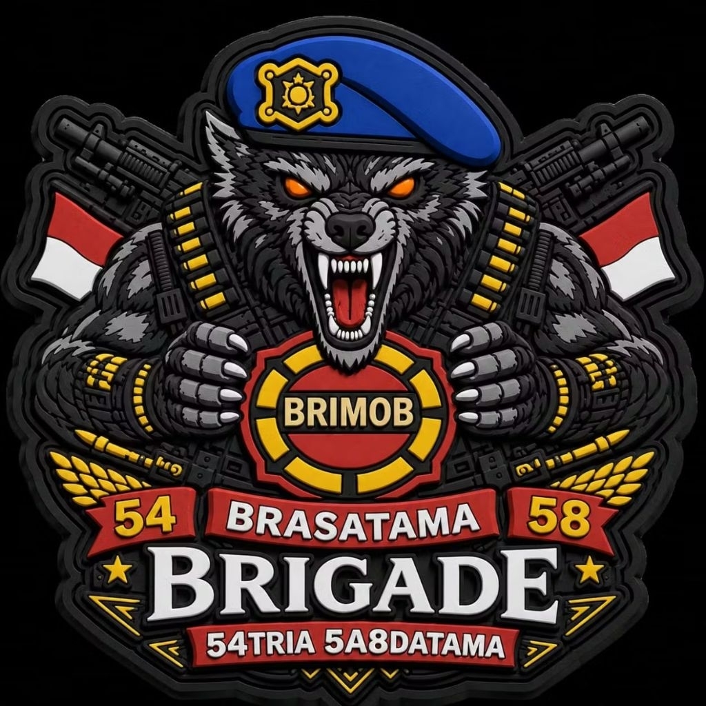 costum patch rubber logo baru