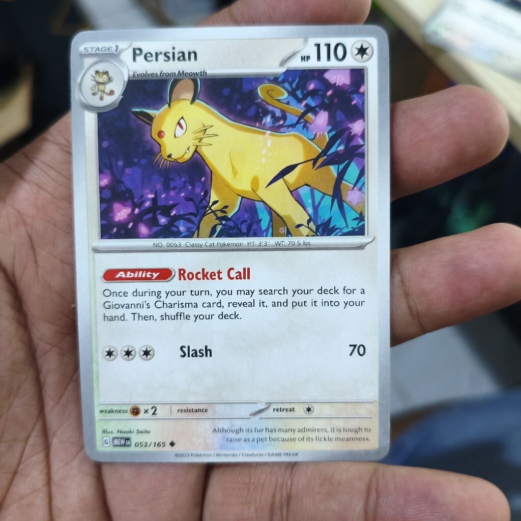 persian tcg pokemon / kartu pokemon