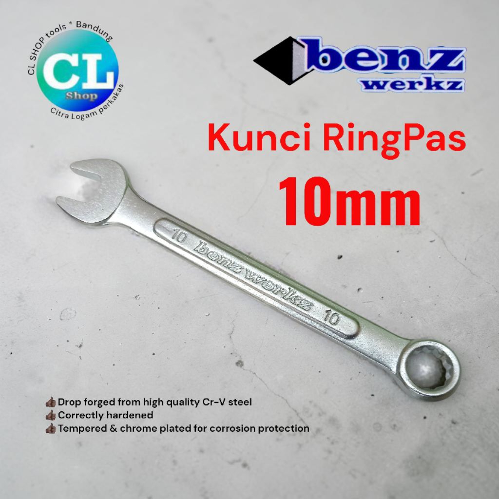 KUNCI RING PAS 10mm crv 10 kombinasi konci ringpas bengkel teknik treker cvt