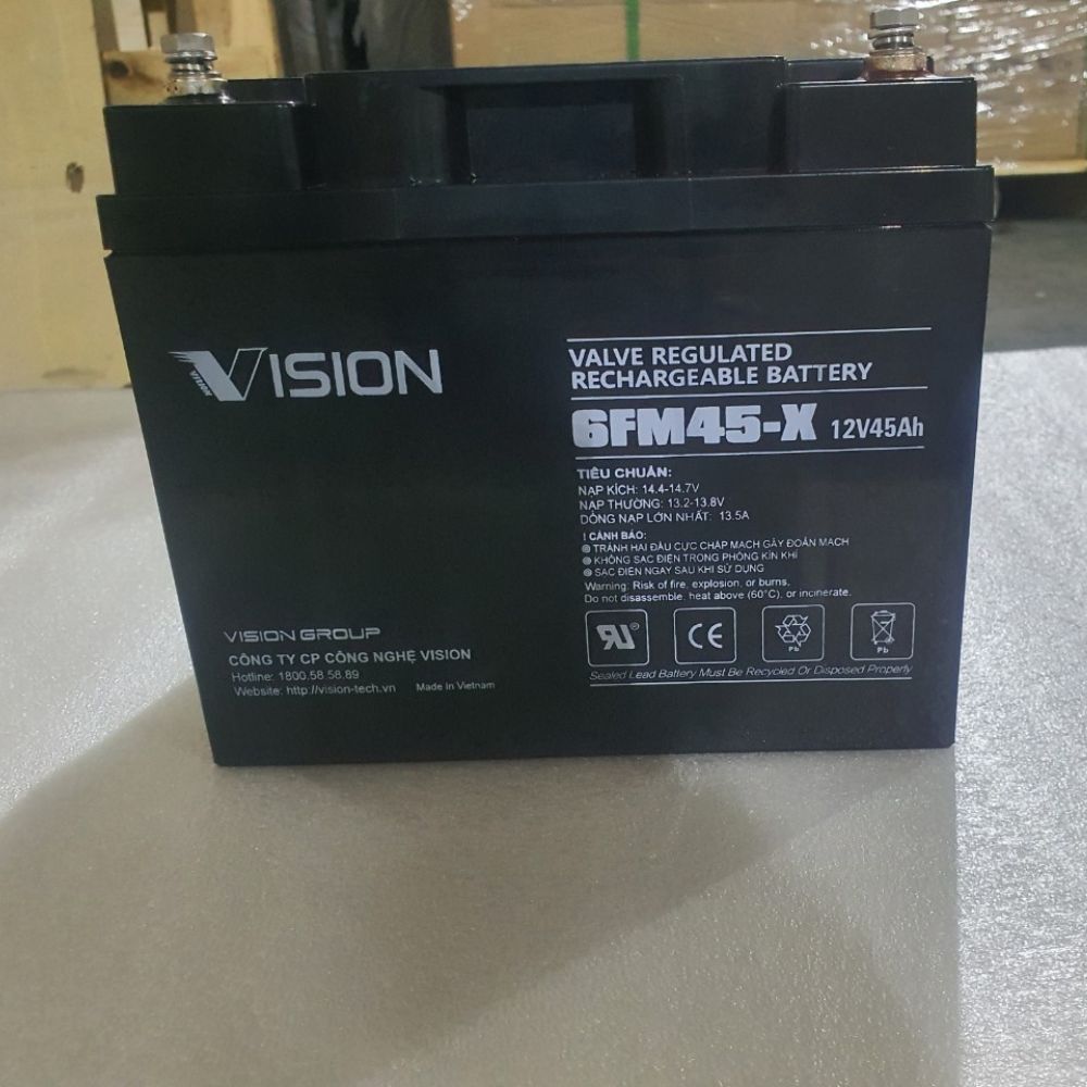 Battery UPS Aki Kering Vision 12V 45AH