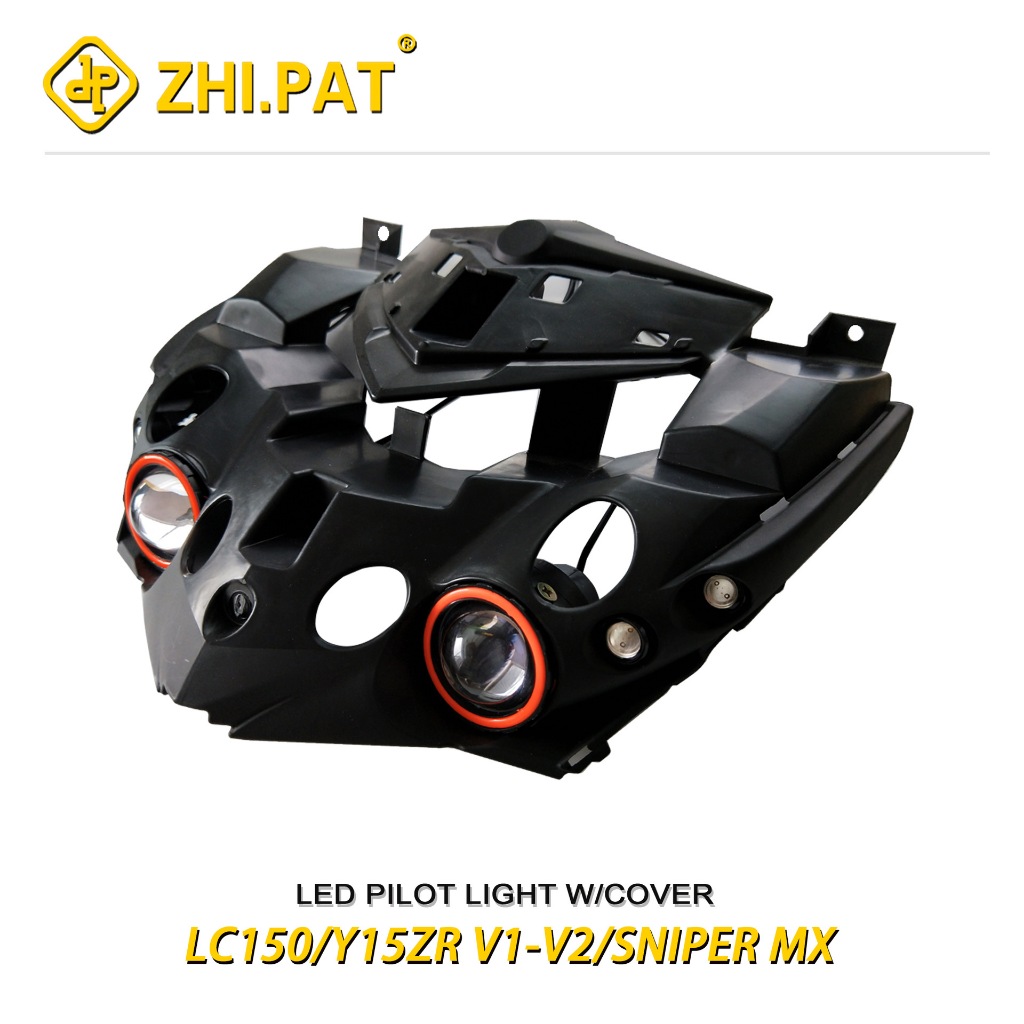 Zhipat Lampu Cover LED Projector Yamaha MX King 150 V1 / LC150 / Y15ZR V1-V2 / Sniper 150 – Dual Ang