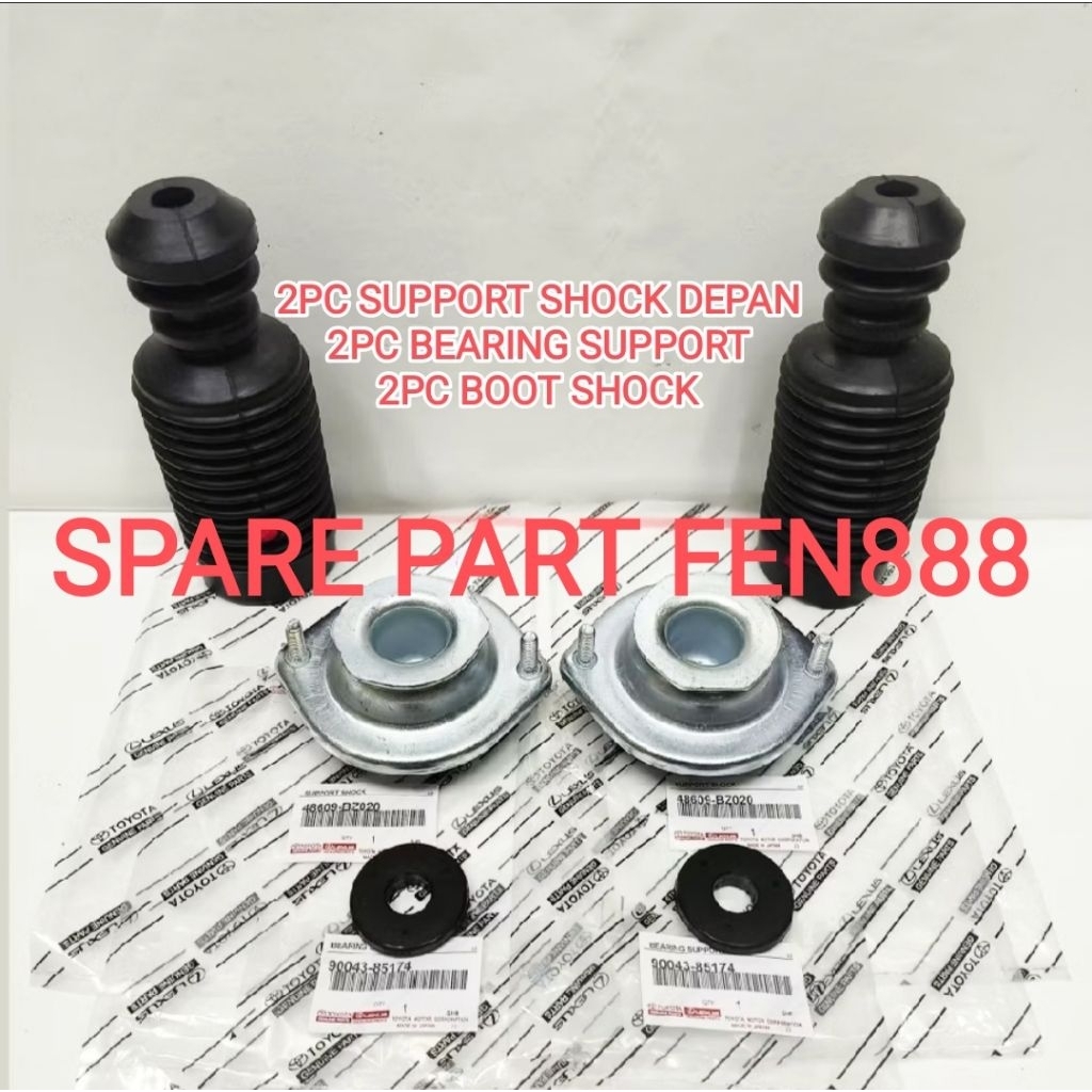 Support Shock Depan Set 6Pc Agya Ayla Support Shock Depan+Bearing Support+Karet Boot Shock Agya Ayla