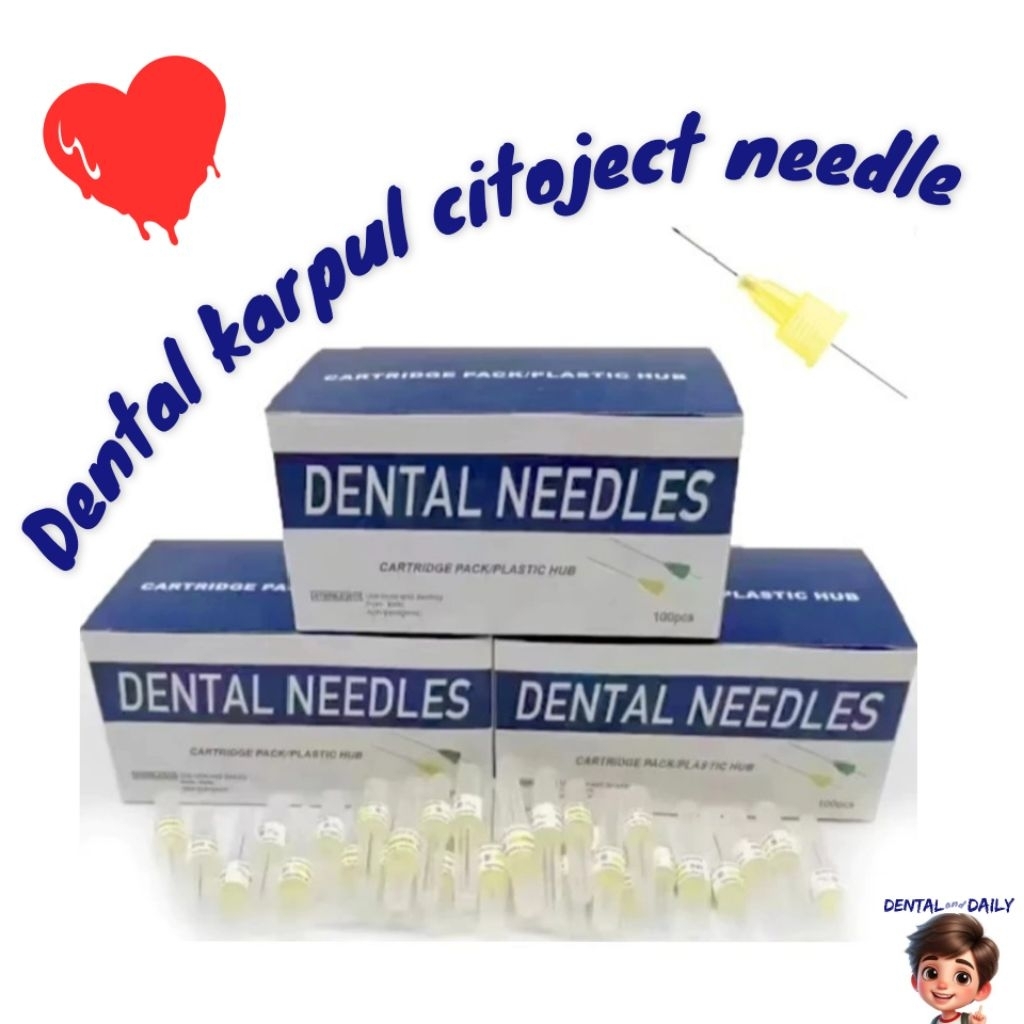 Dental needle karpul citoject box 100pcs 30G disposable
