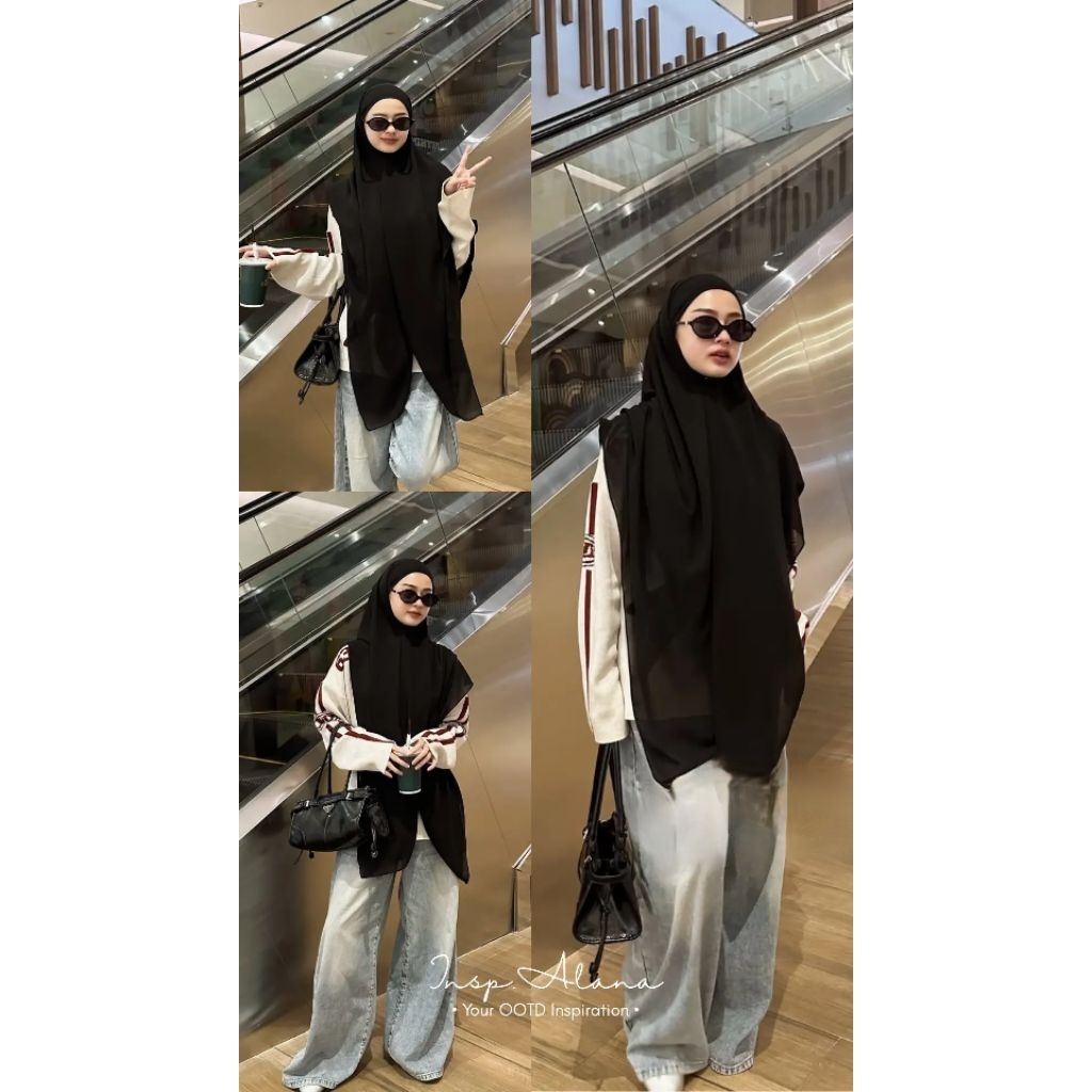 TERBARU BEST SELLER Khiban Bandana Premium Hijab Instan Syar'i Terlaris Bahan Ceruti Babydoll Premiu