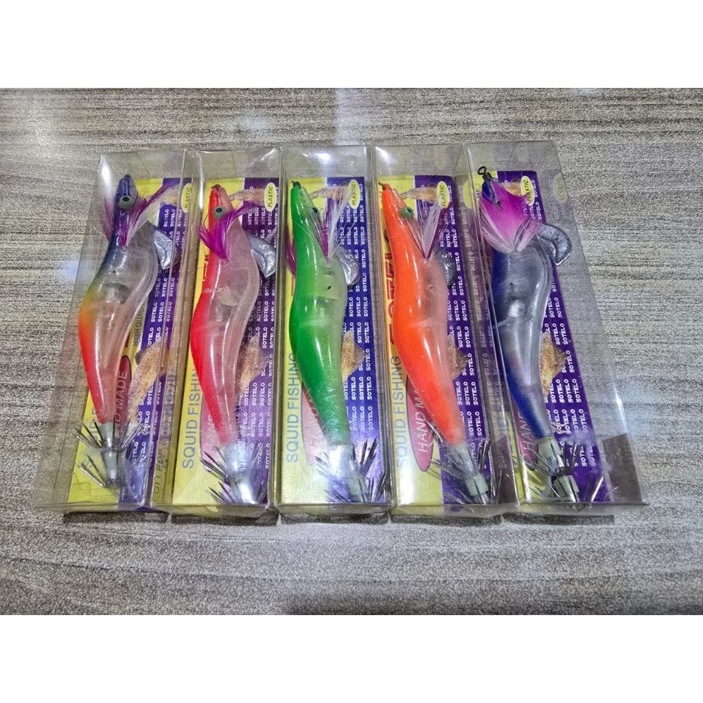 Umpan Cumi SOTELO Udang Fiber Jig 3.5