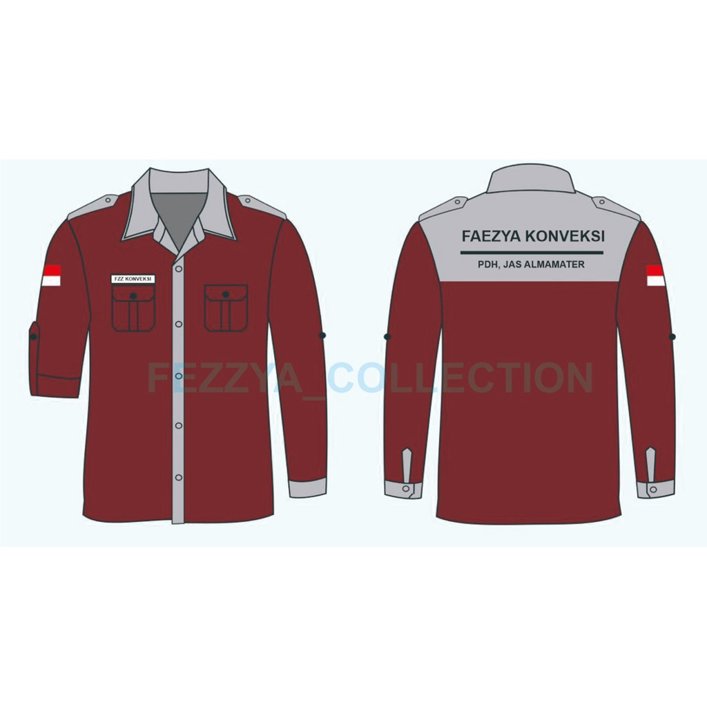 BAJU PDH PDL CUSTOM / BAJU ORGANISASI / BAJU KERJA / SERAGAM ORGANISASI / SERAGAM KAMPUS / PDH MURAH