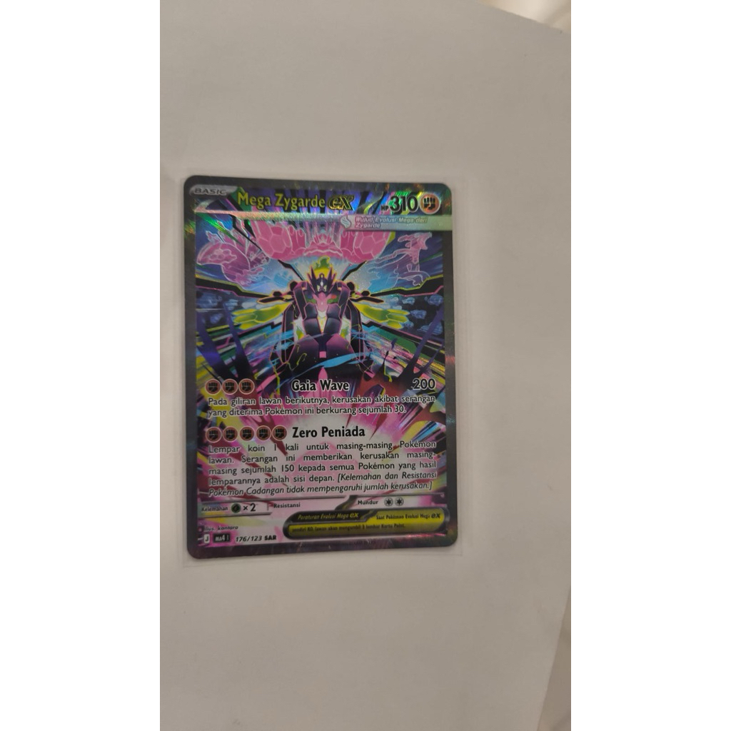 Mega Zygarde Ex SAR Pokemon TCG 100% Original