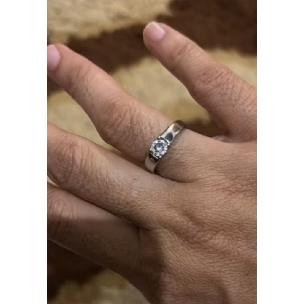 cincin perak berlian eropa requestan