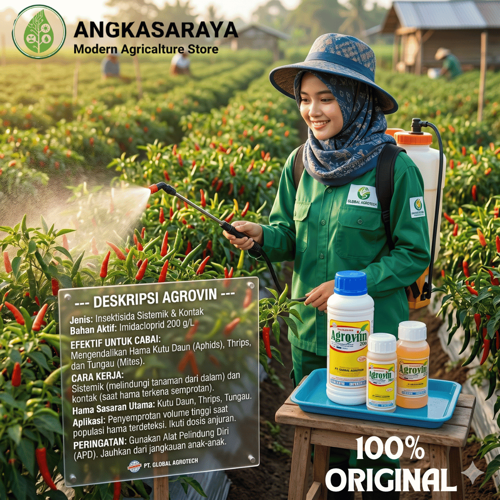 Insektisida AGROVIN Imidakloprid 100ml,250ml500ml, Obat Pembasmi Hama Tanaman