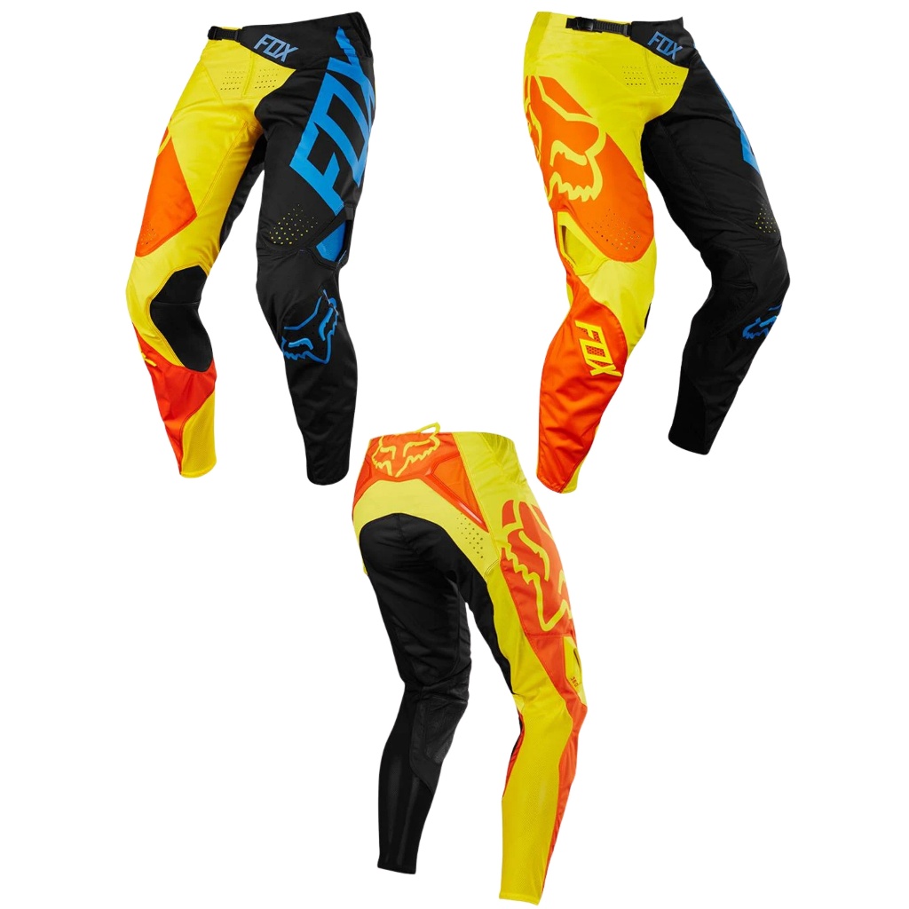 FOX Racing 360 PREME Black YELLOW Pants Celana Motocross