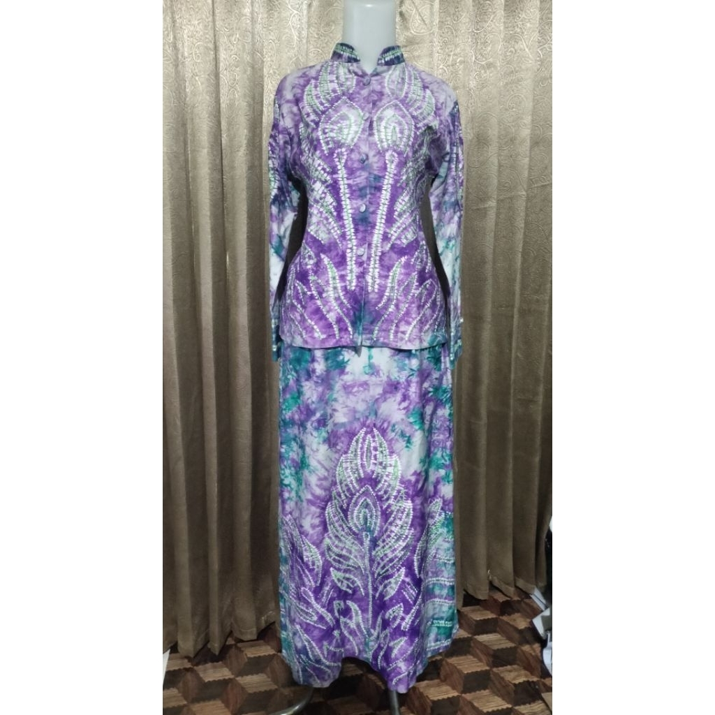 Preloved Setelan Kerja Sasirangan Bordir