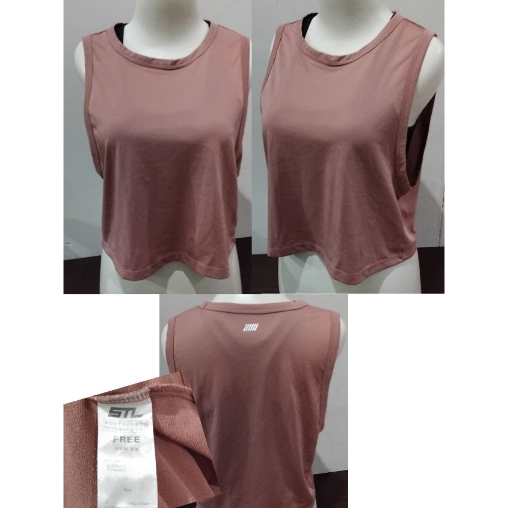 Tanktop crop olahraga wanita STL