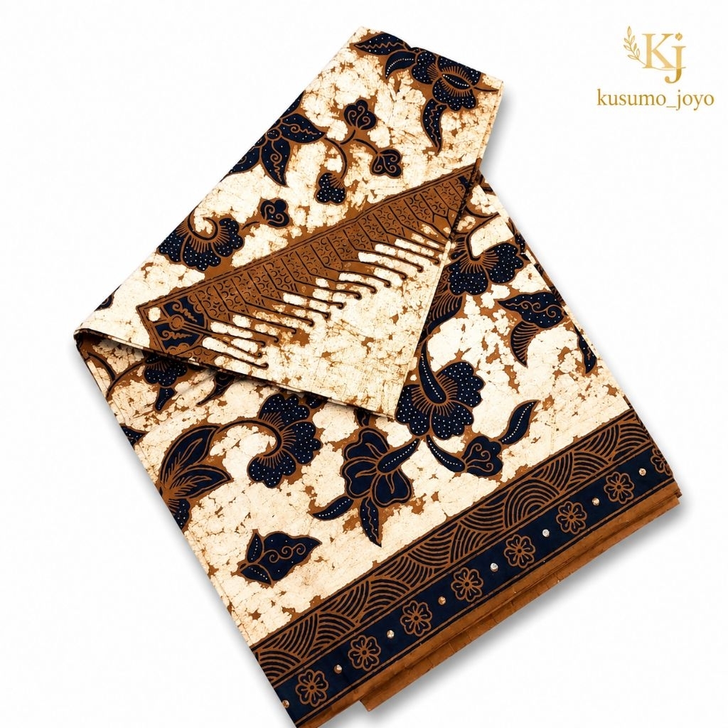 Udeng Jawa Batik Semi Tulis Cream Classic Series 01-08 Katun Premium 100x100 Ikat Kepala Adat Jawa B