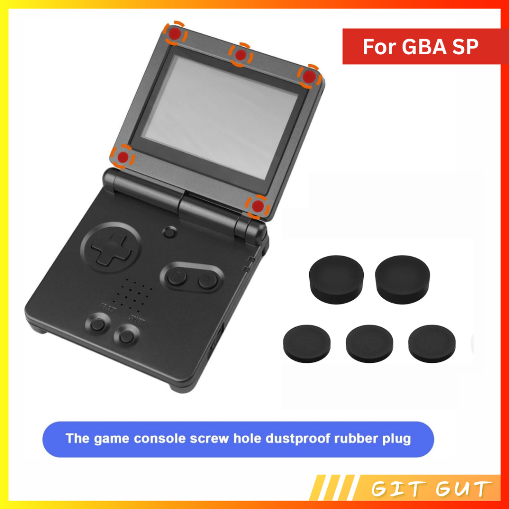 Gameboy GBA SP Screw Hole Dust Cover Plug Rubber Pad Penutup Lubang Baut