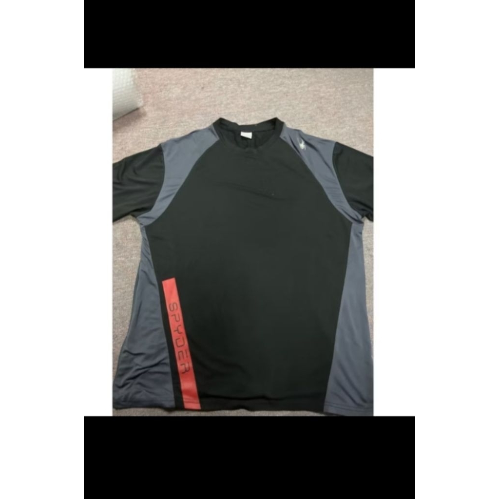 Kaos Jersey Spyder Hitam Xl