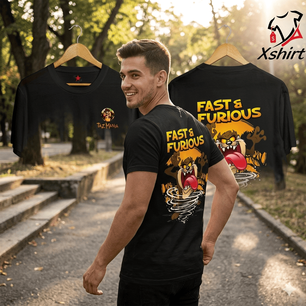 Baju Kaos Fast And Forious Taz Mania | Tshirt Kartun Anak Taz Mania Keren