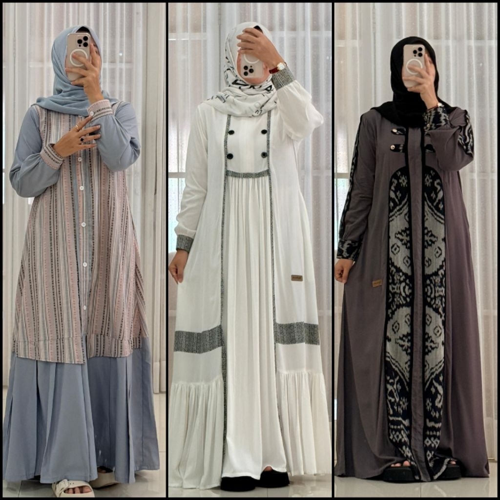 GAMIS HIJAU BOTOL NADHEEFA STORE // GAMIS TWILL UNIQLO