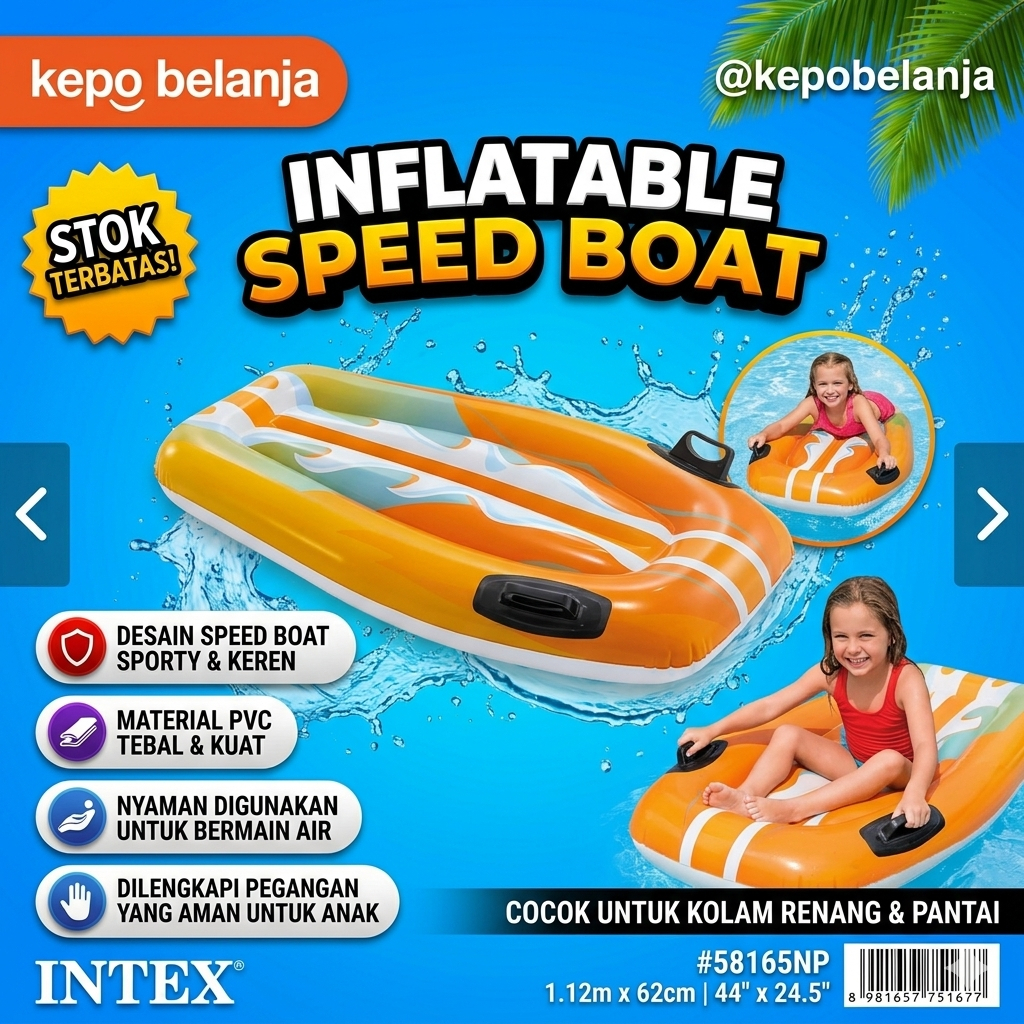 Intex 58165 | Papan luncur Intex 58165 | pelampung renang anak | slide joy rider intex 58165