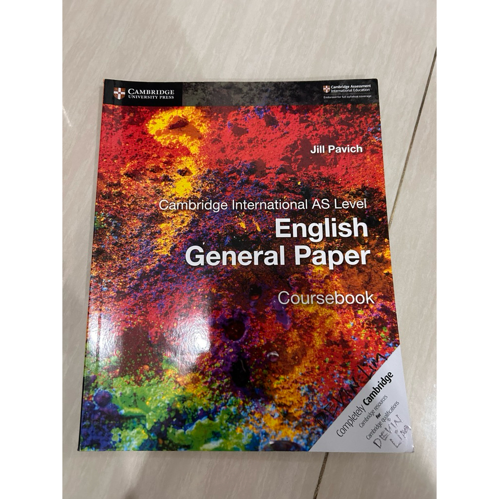 Cambridge International English general paper AS level Coursebook