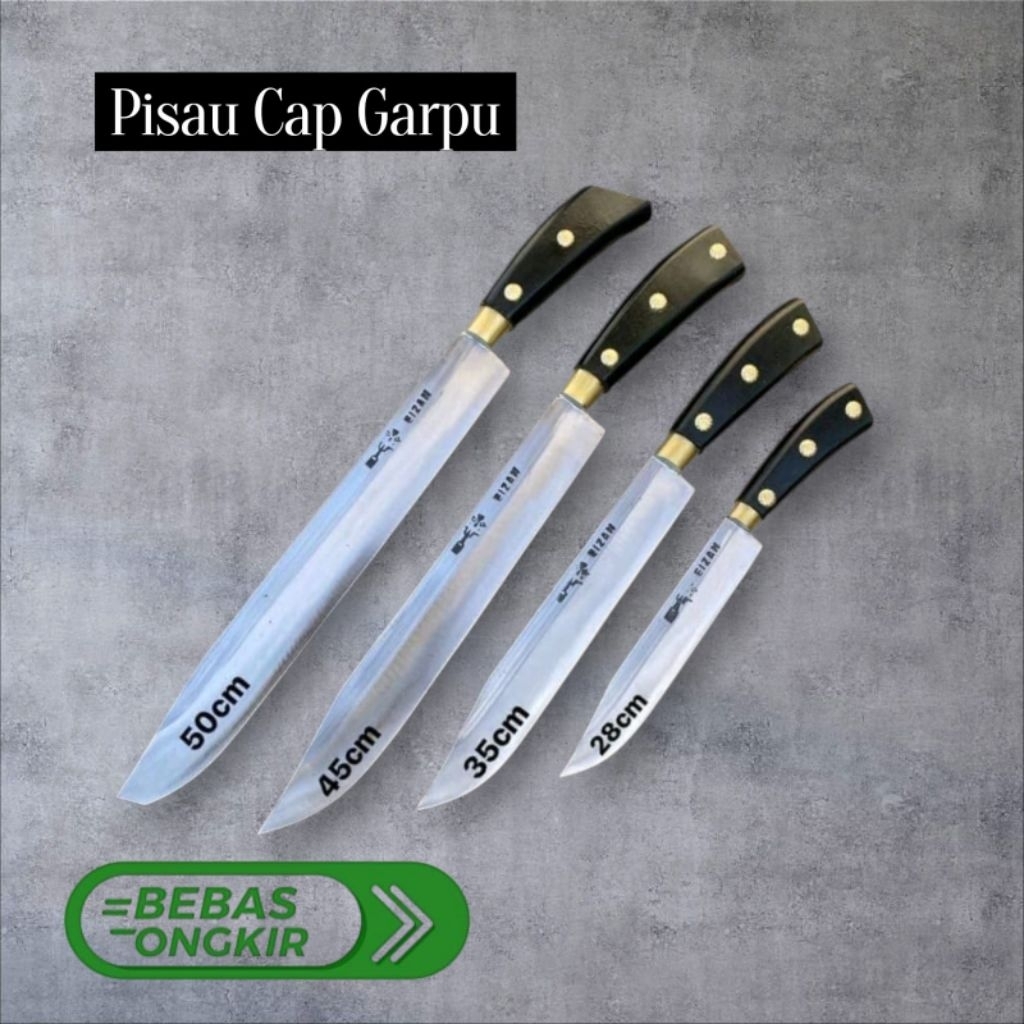 Pisau Seset Daging Cap garpu Anti karat Super Tajam