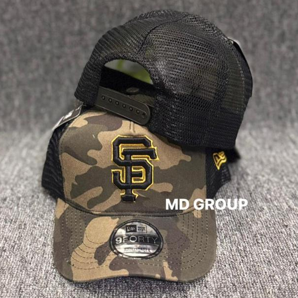 Topi Baseball Jaring Truckers New Era 2026 Material Soft Catton Distro Caps SF Camo Loreng Kekinian 