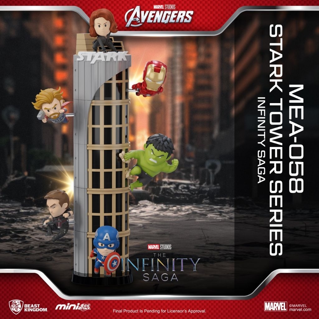 [100% ORIGINAL] AVENGERS TOWER BLIND BOX IRON MAN CAPTAIN AMERICA THOR HULK BEAST KINGDOM MAINAN PAH