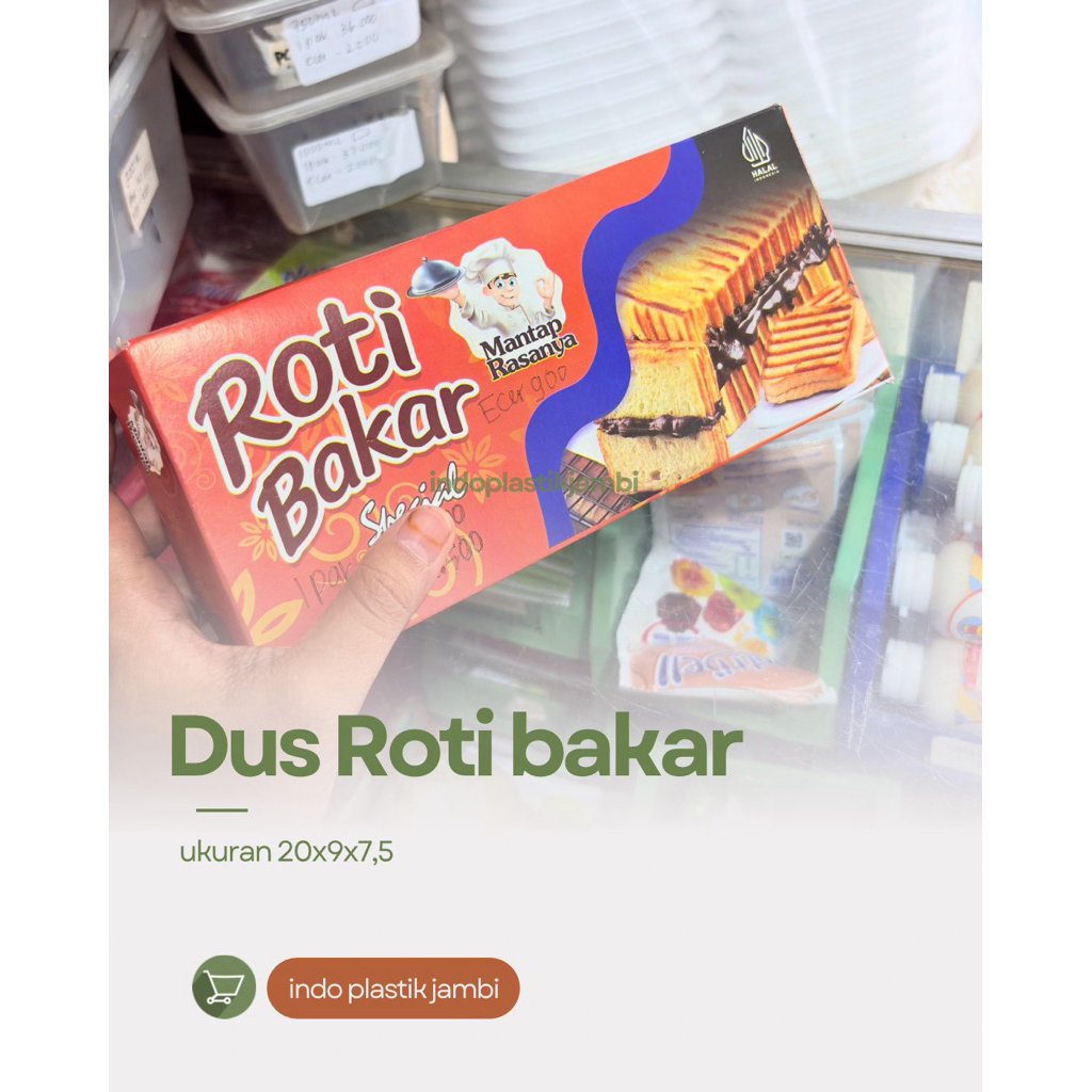 box dus roti bakar 20x9x7,5 / wadah roti bakar