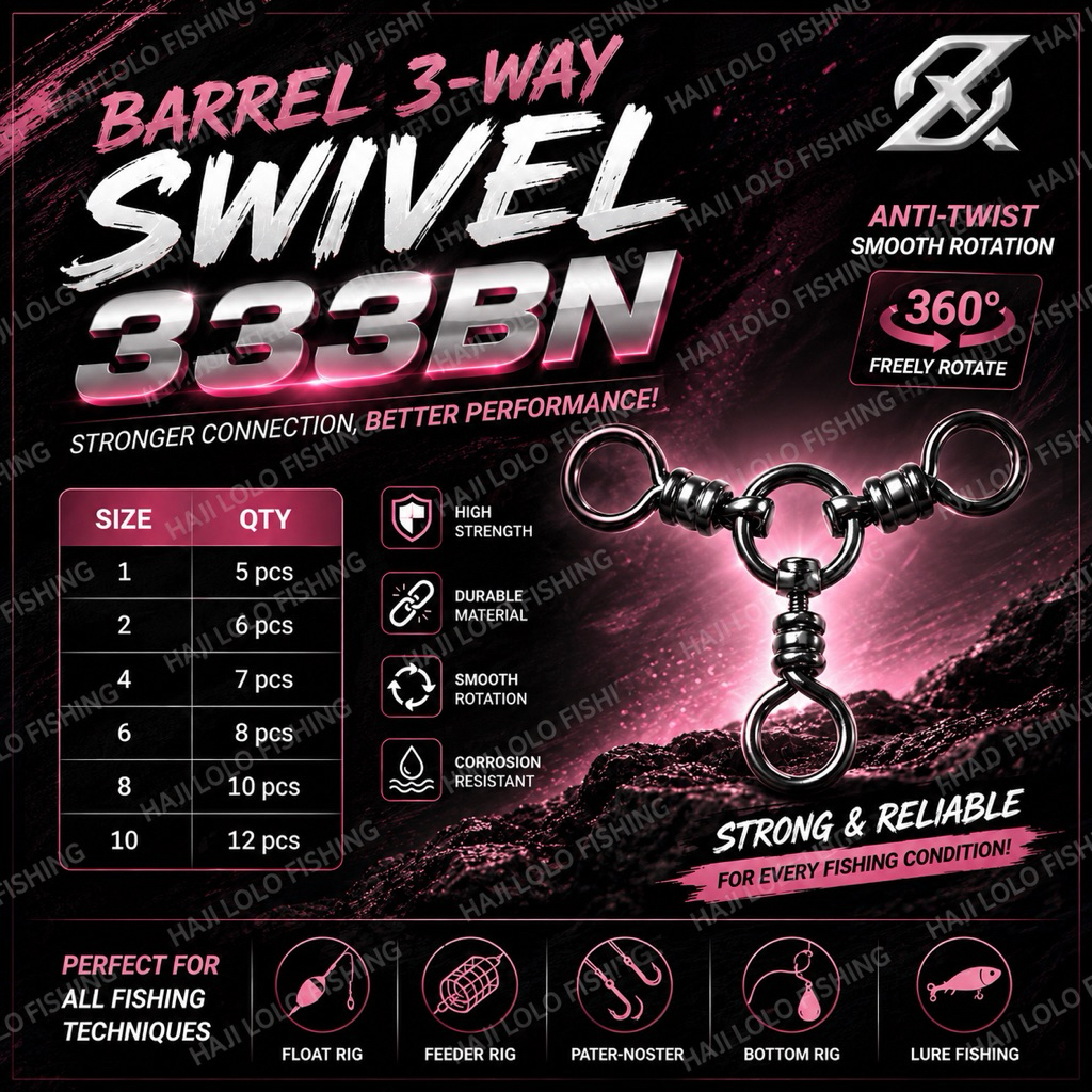Kili Kili Cabang 3 / Barrel 3 Way Swivel