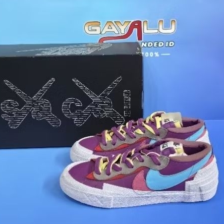 SEPATU NIKE BLAZER X SACAI X KAWS PURPLE DUSK