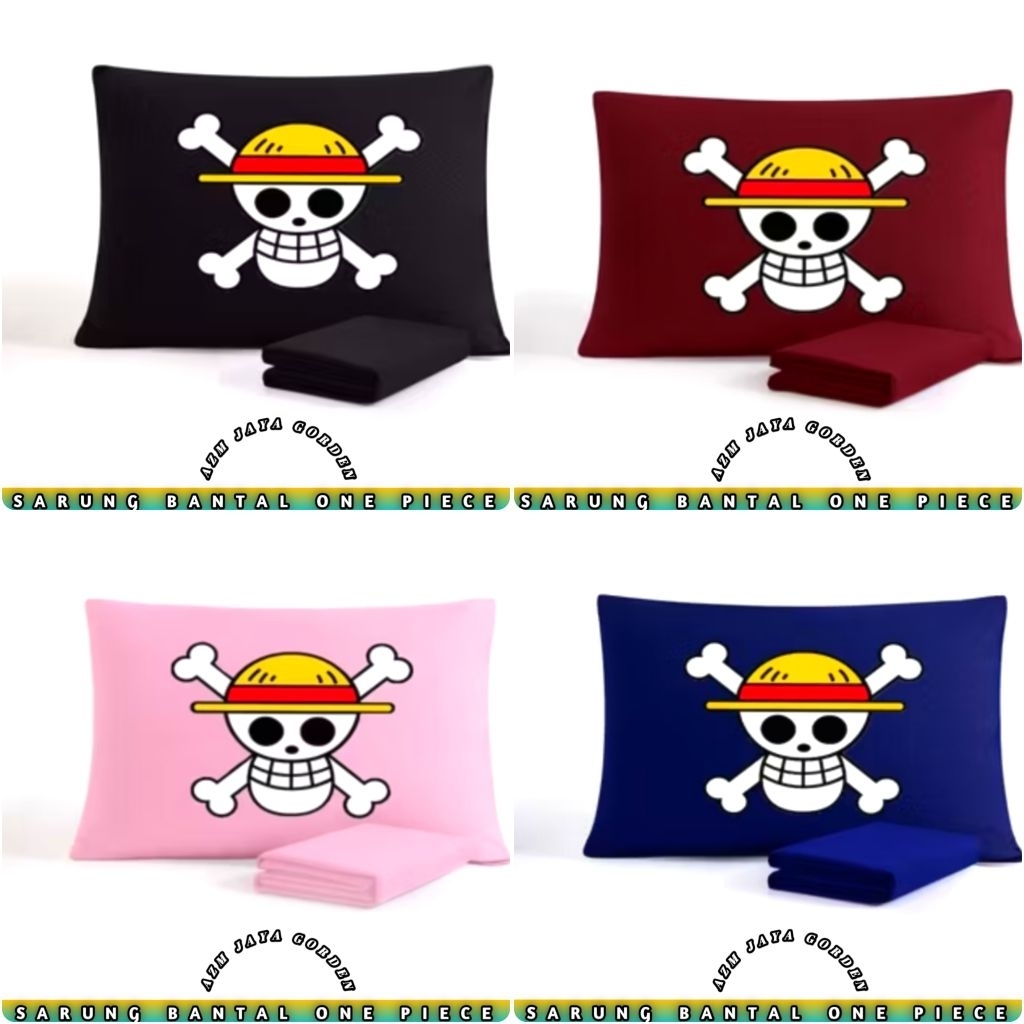 Sarung bantal one piece/sarung bantal wanpis / sarung bantal anak-anak/sarung bantal anime/sarung ba