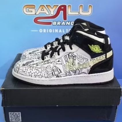 SEPATU NIKE AIR JORDAN 1 MID SE DIY GS