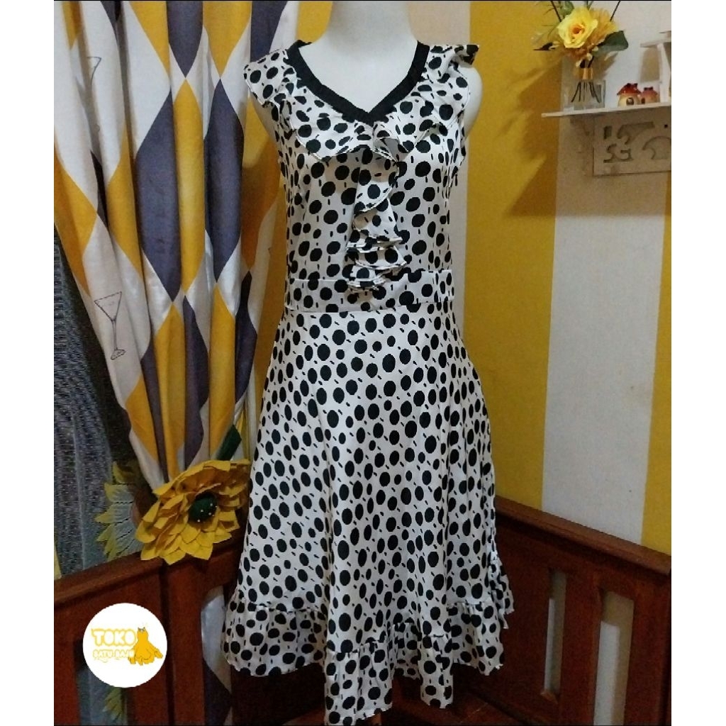 dress polka dada ruffle