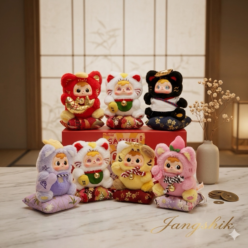 SAMUEL CAT KUCING KEBERUNTUNGAN PLUSH PENDANT