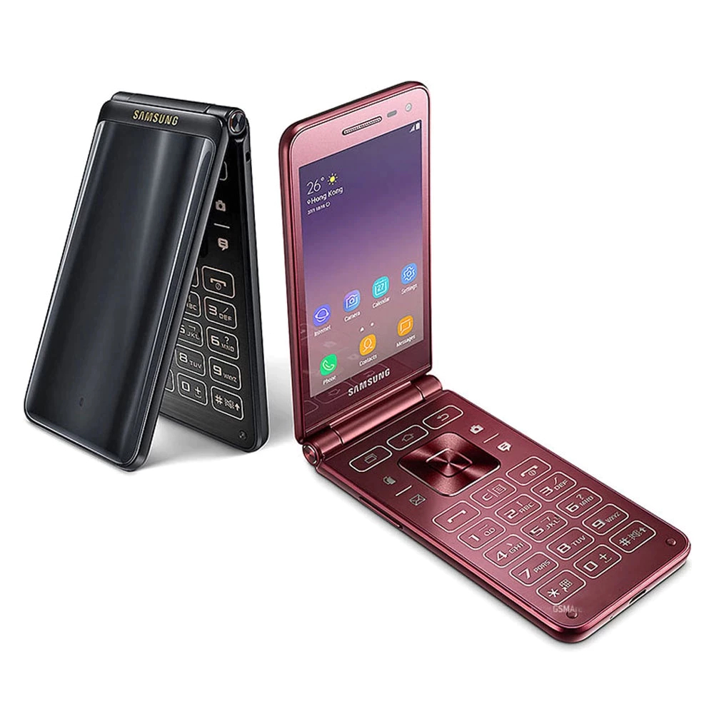 Hp Samsung lipat Galaxy Folder 2 G1650 bisa W ADual Sim Keypad Flip Lipat