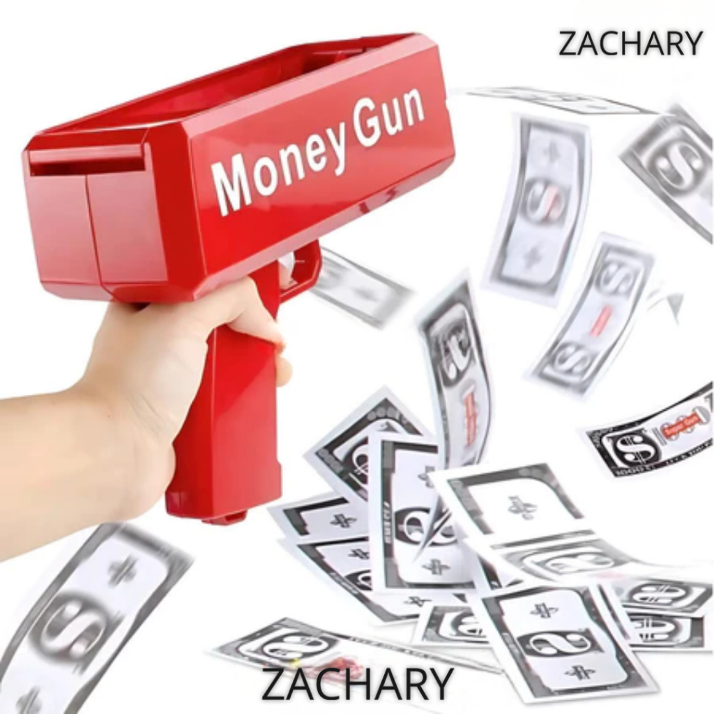 MAINAN ANAK PISTOL UANG MONEY GUN TEMBAKAN UANG MAINAN