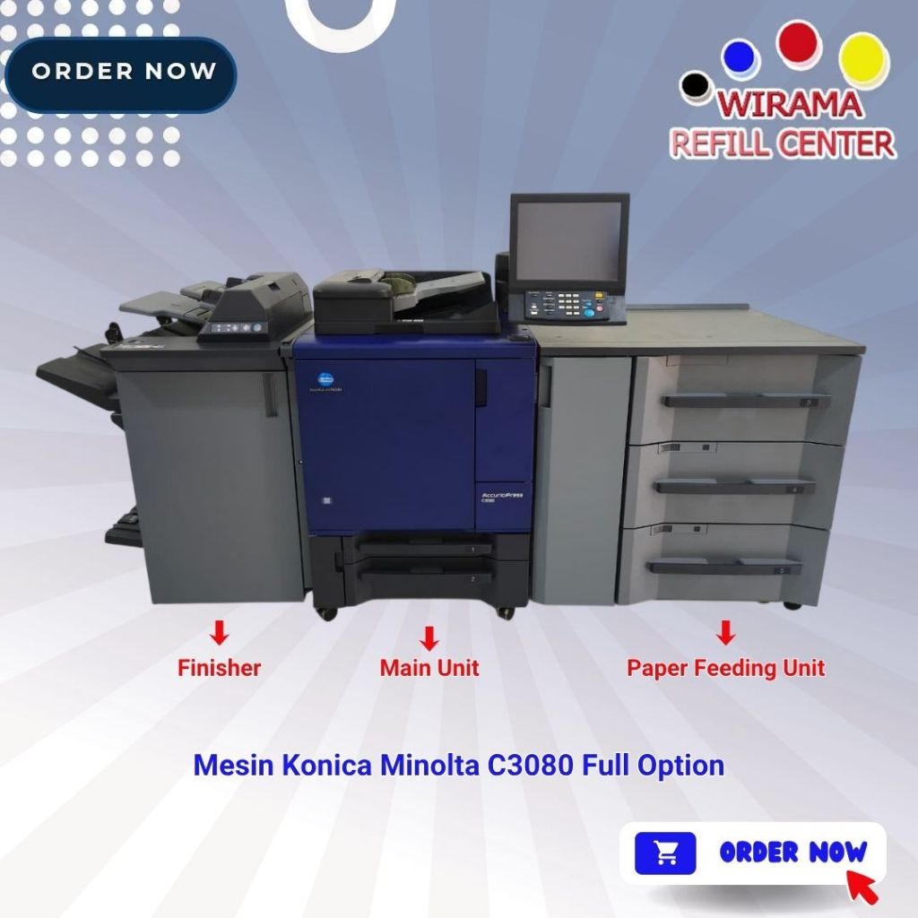 Mesin Konica Minolta C3080 Full Option
