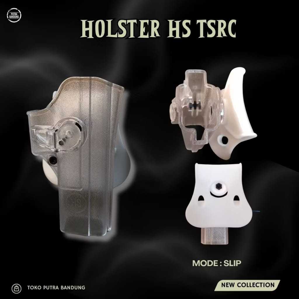 Holster HS Bening / Holster HS Hitam/Tactical Holster HS / Sarung pistol HS / Holster pinggang Slip 