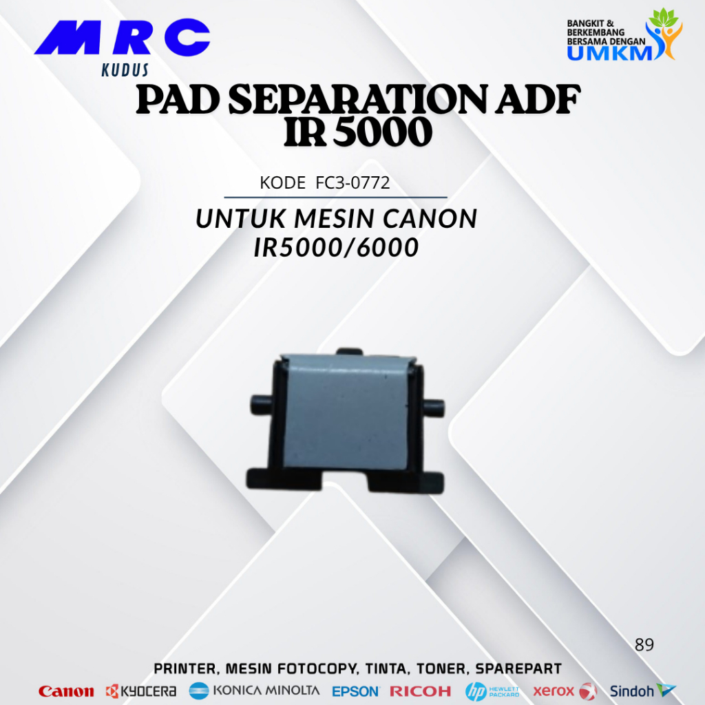 PAD SEPARATION UNTUK MESIN FOTO COPY CANON IR 5000