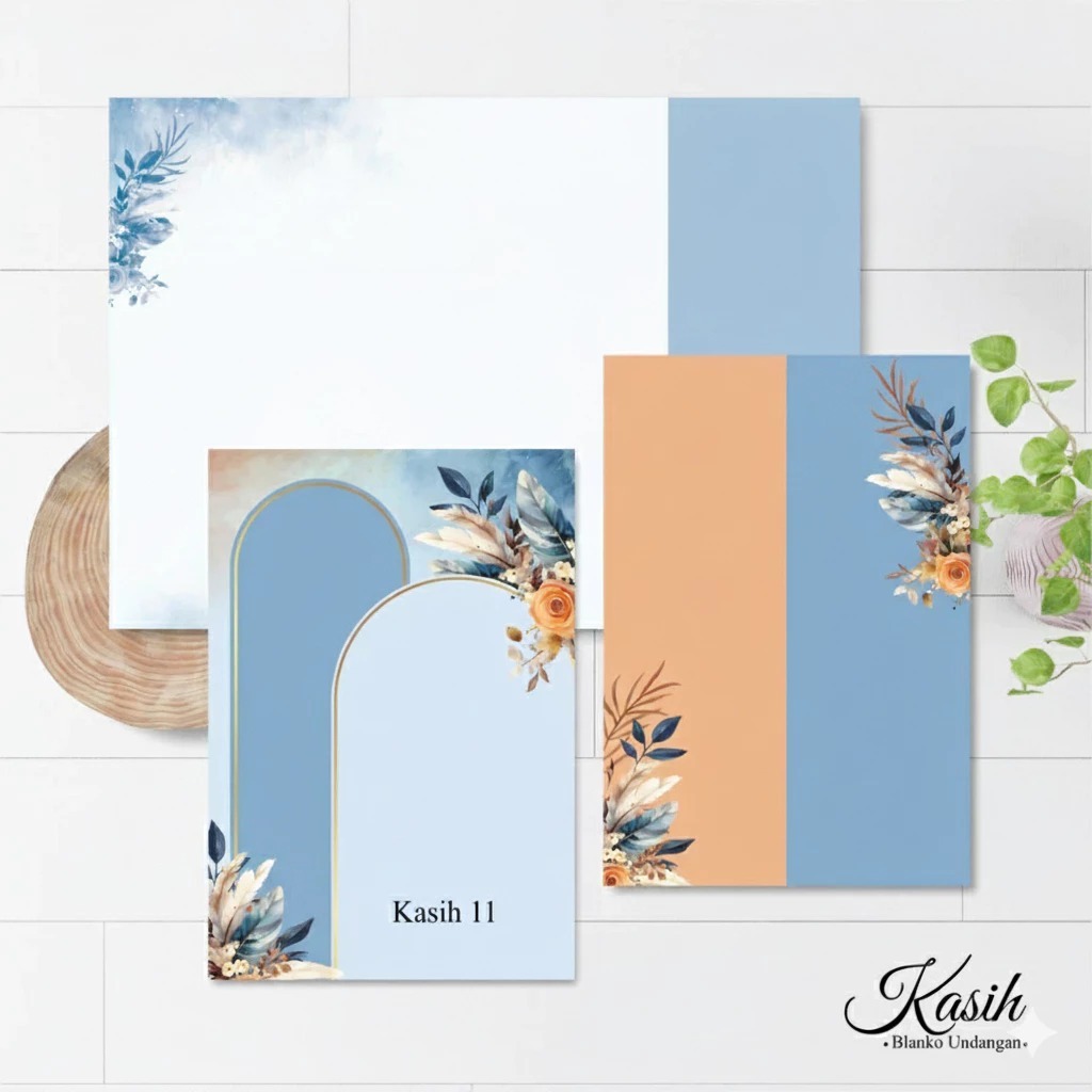 Blangko Kosongan Undangan Full Colour Murah Ready Stock Kasih 11 (Ecer)