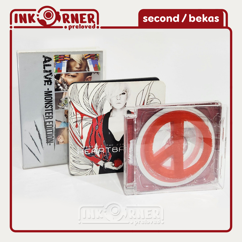 Album BIGBANG G-Dragon Original Preloved | Alive Monster Edition / Coup D'Etat / Heartbreaker