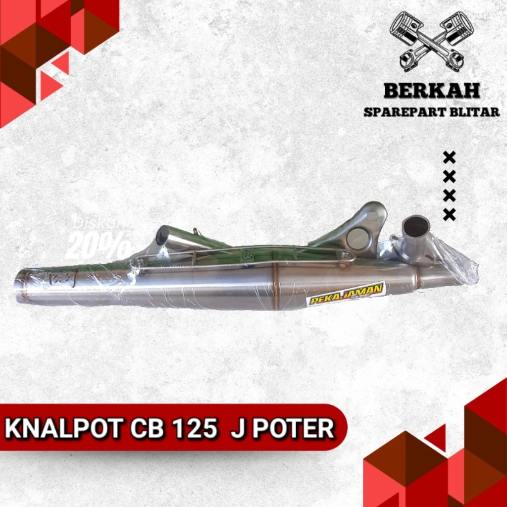 KNALPOT PEKAJAMAN 125J PNP CB GL PRO GL100